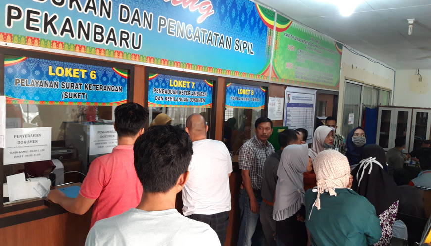 Disdukcapil Pekanbaru Imbau Orangtua Segera Mengurus Kartu Identitas Anak 