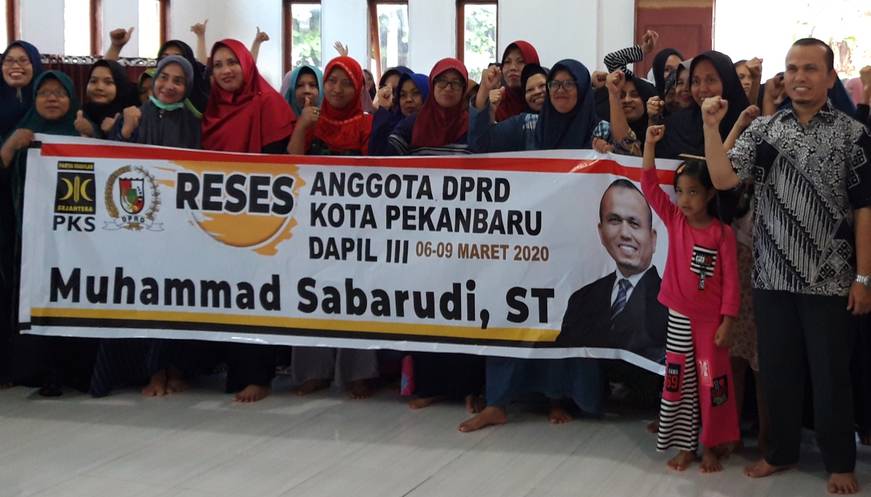 Anggota Komisi II DPRD Kota Pekanbaru, Muhammad Sabarudi Gelar Reses di Kelurahan Rejosari