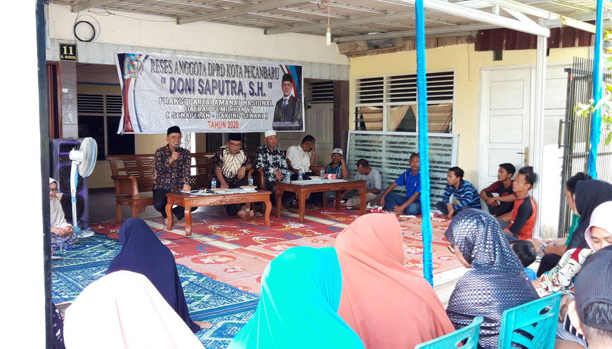 Ketua Komisi I DPRD Kota Pekanbaru, Doni Saputra Gelar reses di RW 2 Kelurahan Air Hitam