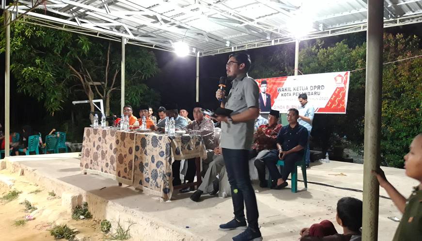Wakil Ketua DPRD Kota Pekanbaru, Ginda Burnama Gelar Reses di Kelurahan Sungai Sibam