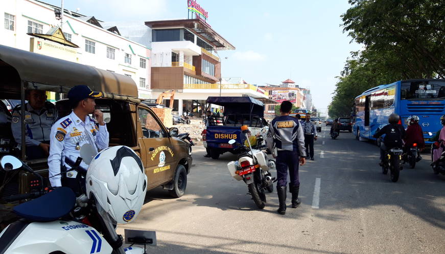 Dishub Pekanbaru Bakal Pasang Rambu Larangan Parkir Depan STC