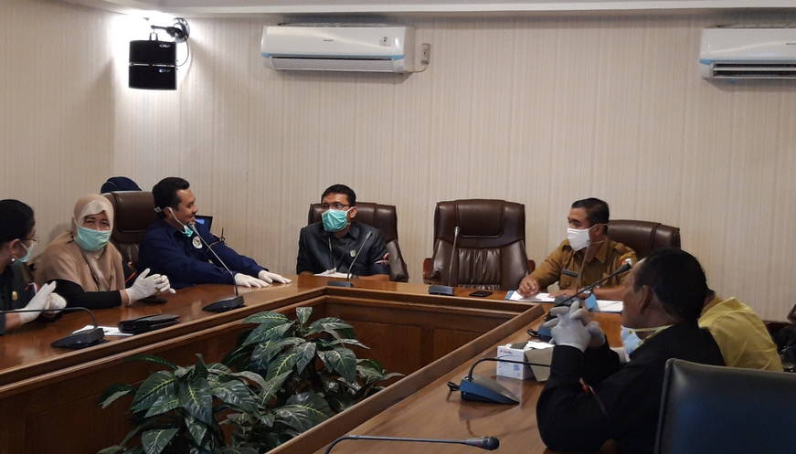 Komisi III DPRD Kota Pekanbaru Lihat Kesiapan Posko Penanganan Covid-19 