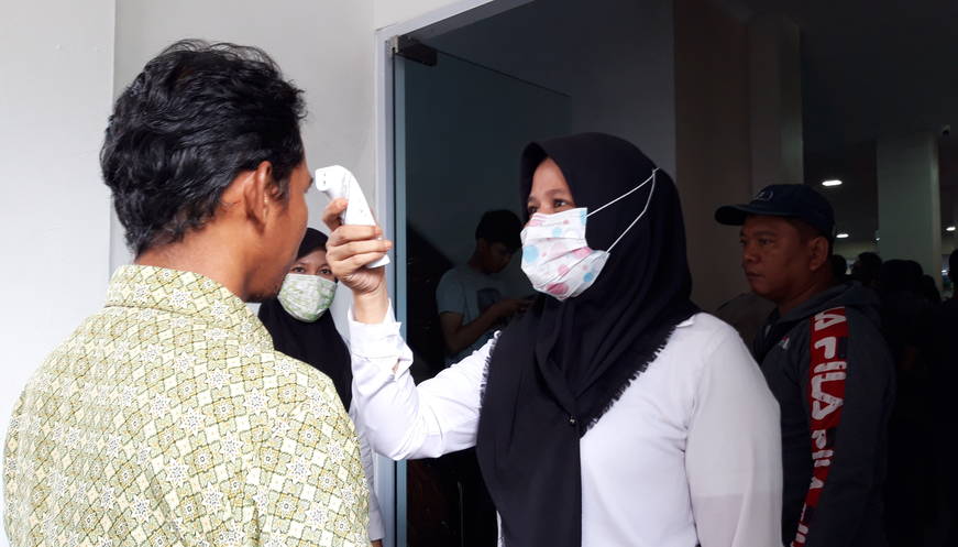 Masyarakat Miskin di Pekanbaru Peroleh Bantuan Beras Saat Penanganan Covid-19