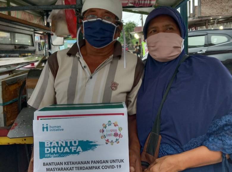 Kawanbaik.ku dan Human Initiative Salurkan Bantuan Bagi Masyarakat Terdampak Covid-19 di Kota Pekanbaru