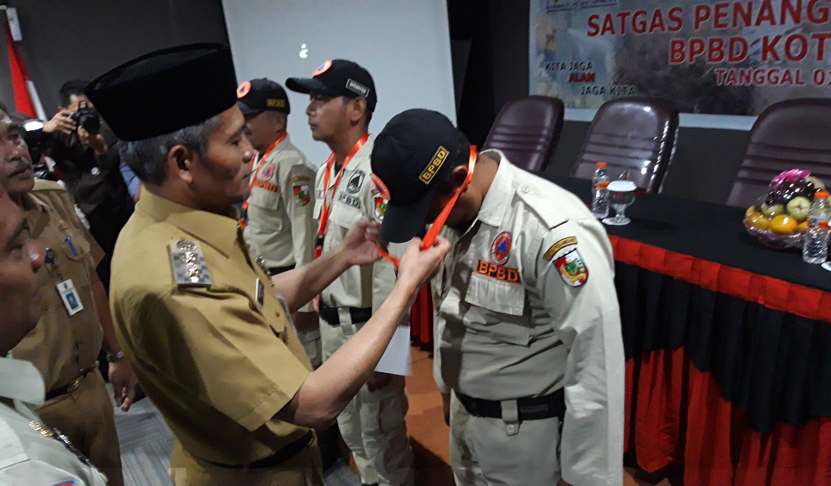 Wawako Pekanbaru Buka Diklat Satgas Penanggulangan Bencana BPBD