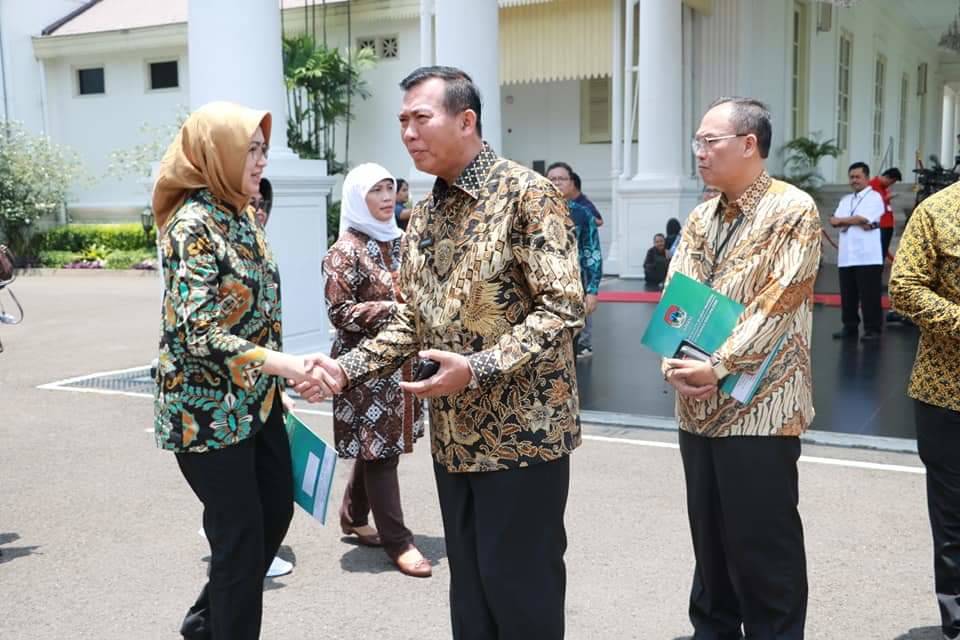 Wako Pekanbaru Bersama APEKSI Komwil I Audiensi dengan Presiden RI