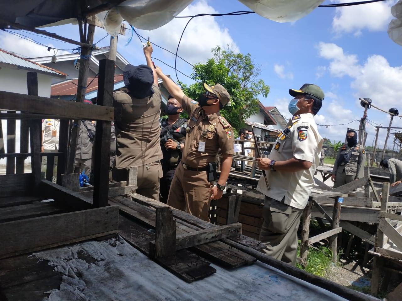 Satpol PP Pekanbaru Mulai Tertibkan Pasar Kaget 