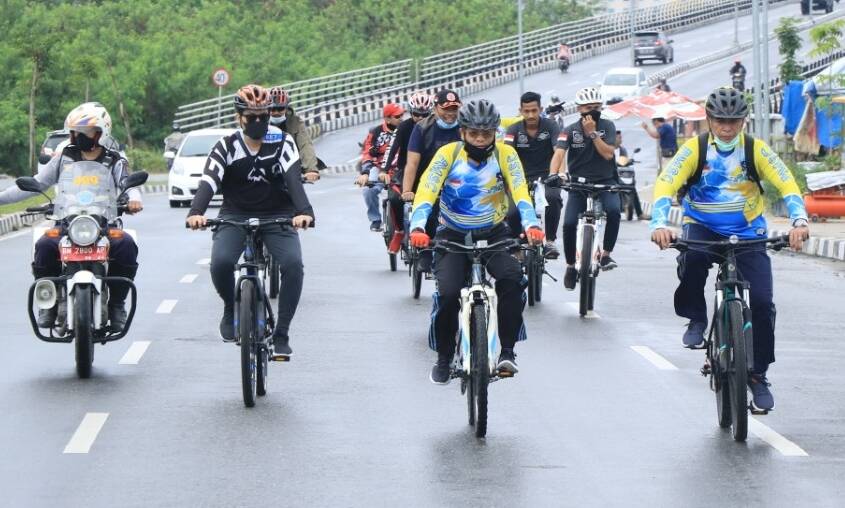  ASN Pemko Gelar Kamis Bersepeda Meriahkan HUT Pekanbaru