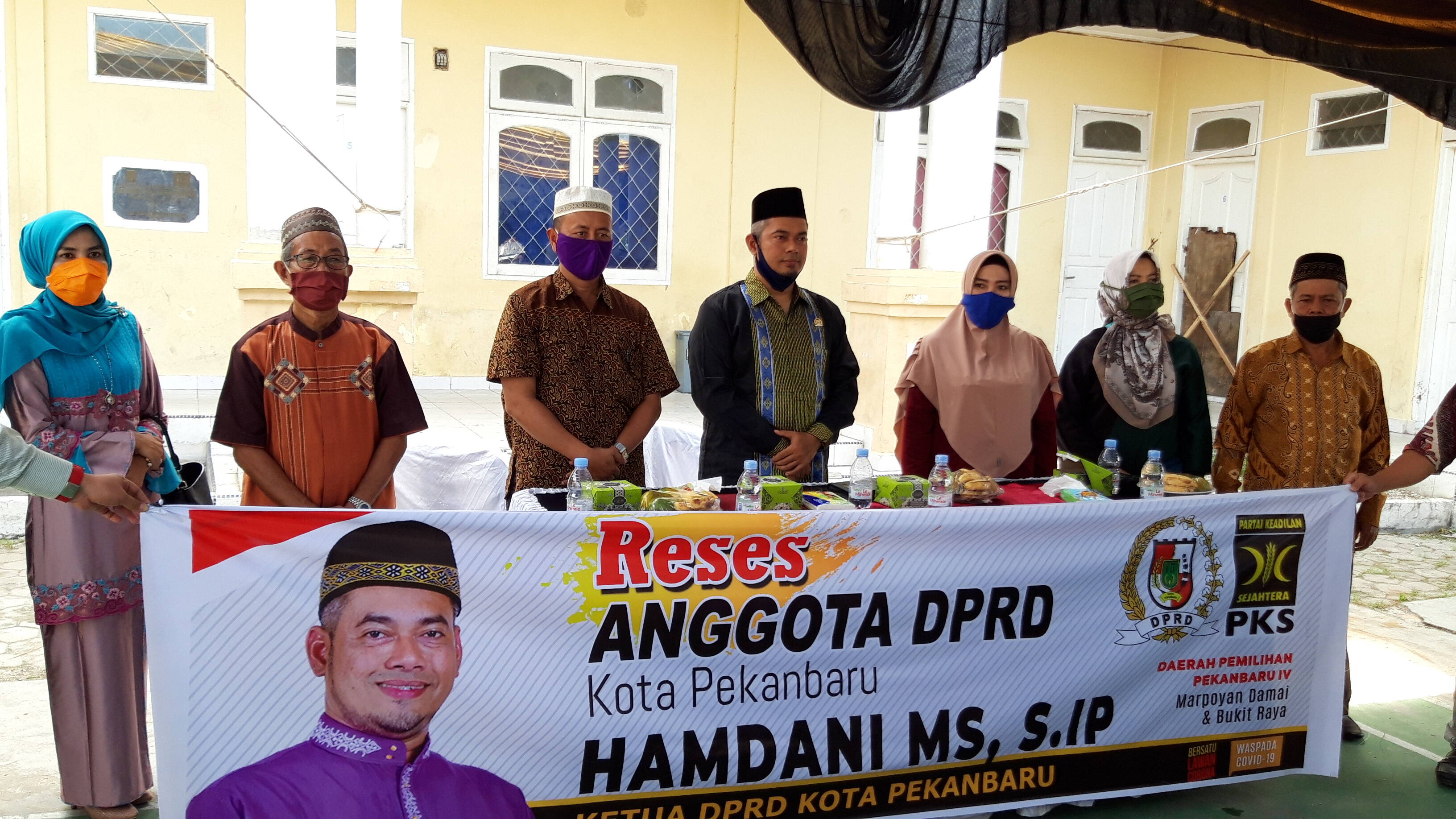  Saat Reses di Kelurahan Wonorejo, Ketua DPRD Kota Pekanbaru Ajak Waspadai Covid-19 