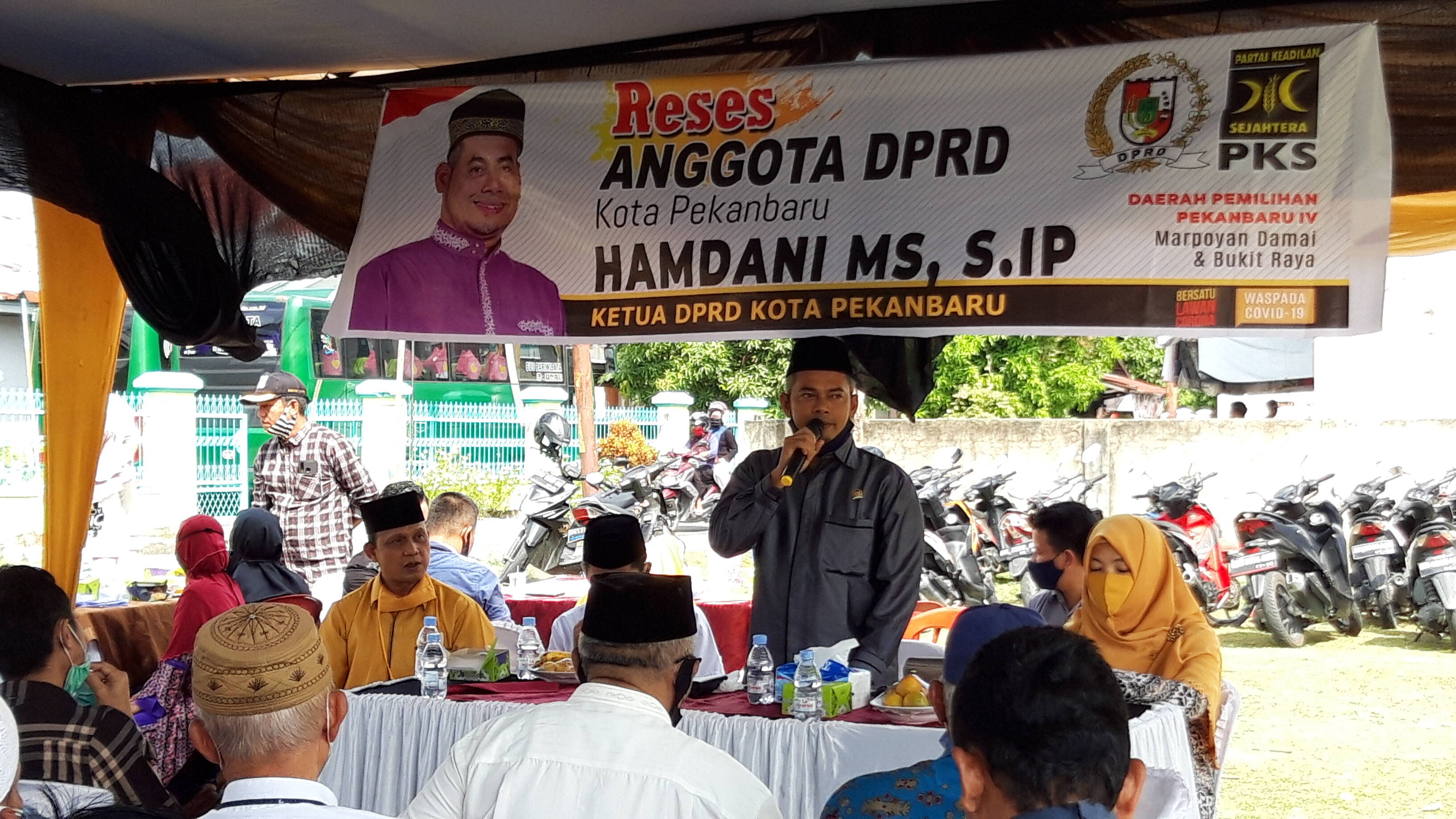 Reses di Kelurahan Tangkerang Tengah, Ketua DPRD Kota Pekanbaru Ajak Masyararakat Kembangkan UMKM 