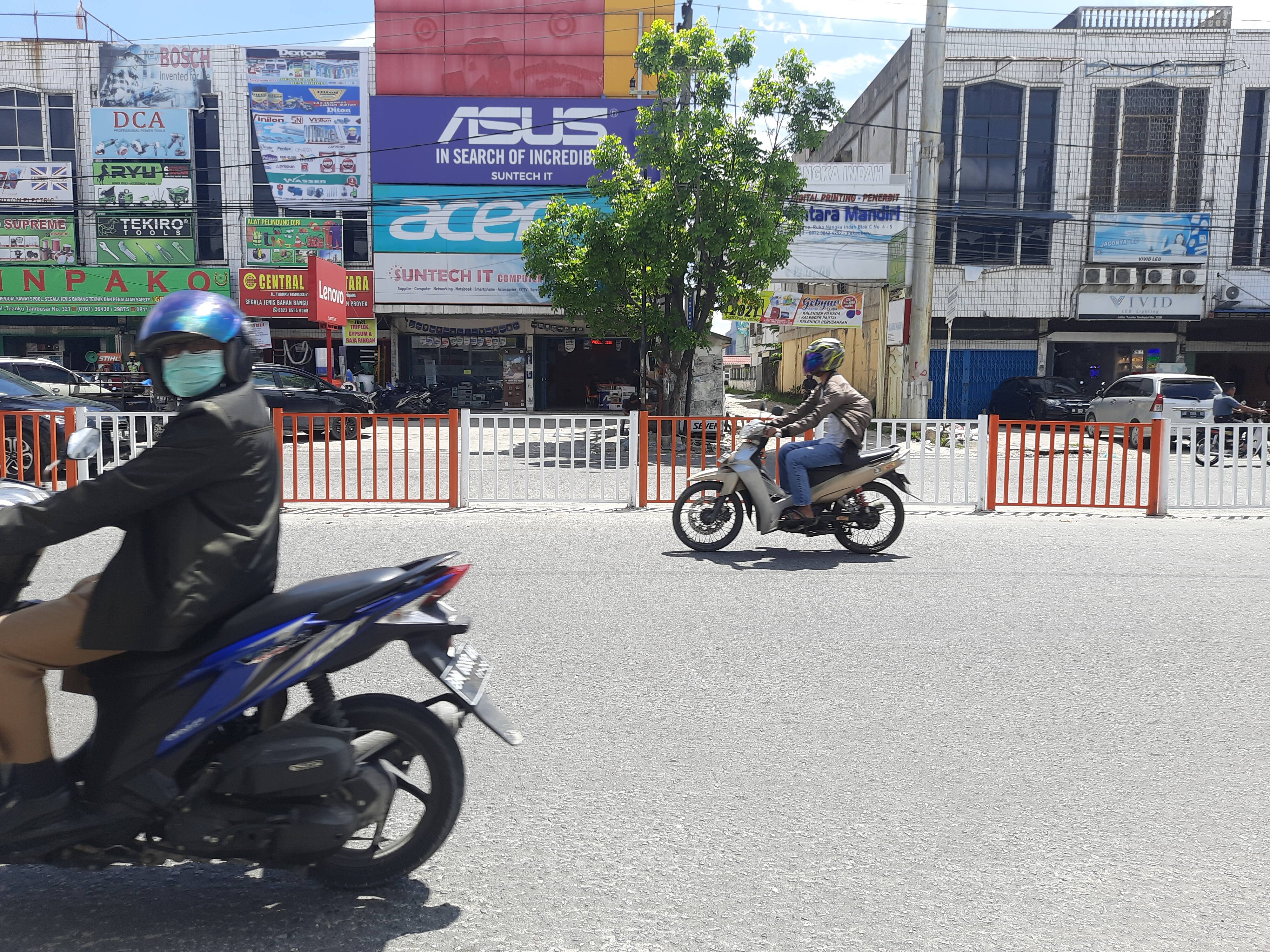 Sering Bikin Macet, Satu U Turn Di Jalan Tuanku Tambusai Kota Pekanbaru Tutup Permanen