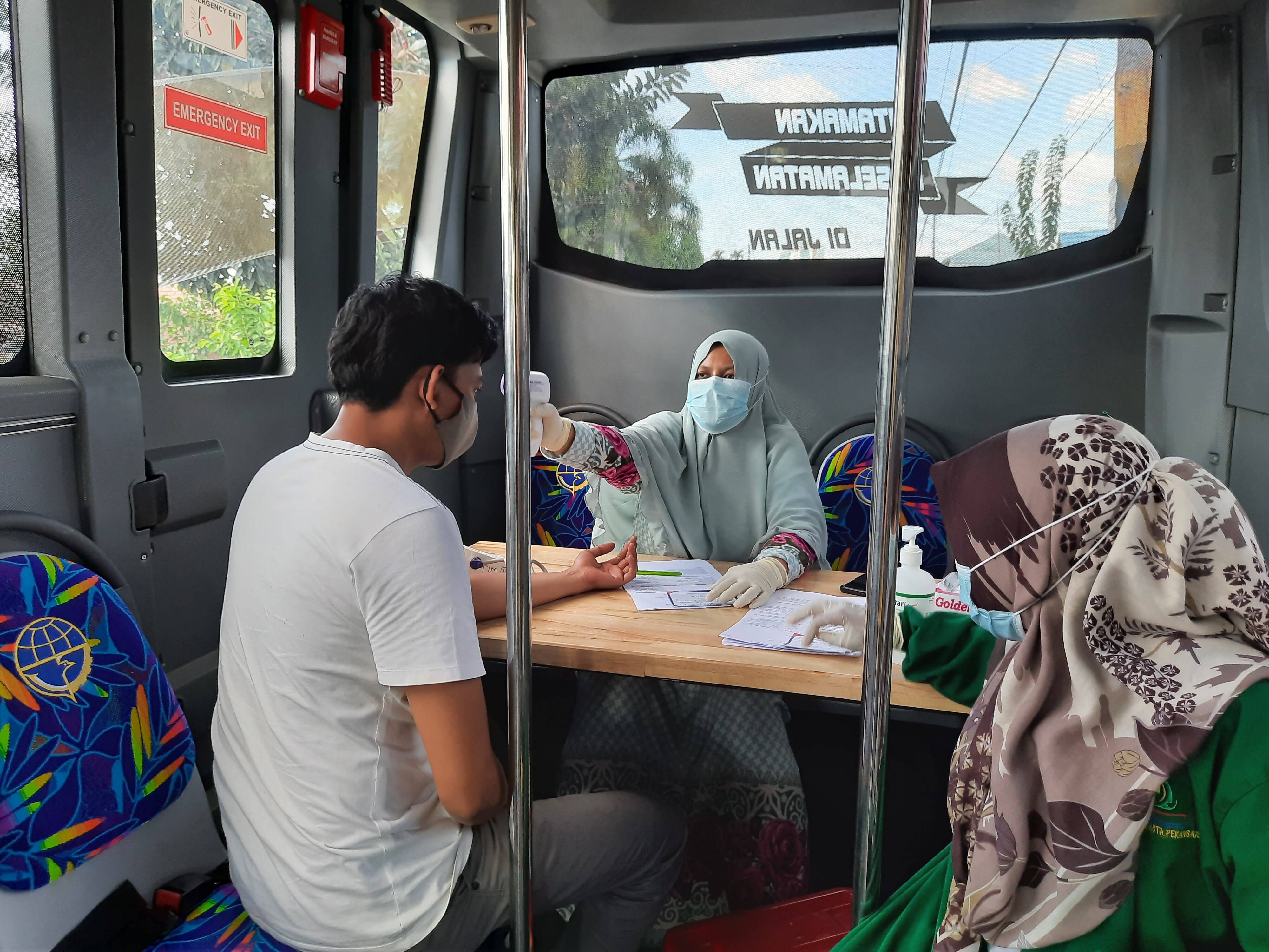 Hari Ini Bus Vaksin Keliling di Kota Pekanbaru Kembali Menyebar Lima Lokasi
