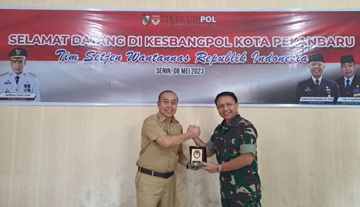 Kesbangpol Pekanbaru Terima Kunjungan Tim Setjen Wantannas RI