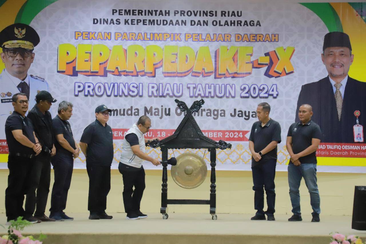 Jadi Ajang Unjuk Kemampuan Atlet Paralimpik Pelajar, Peparpeda Riau 2024 Resmi Dibuka 