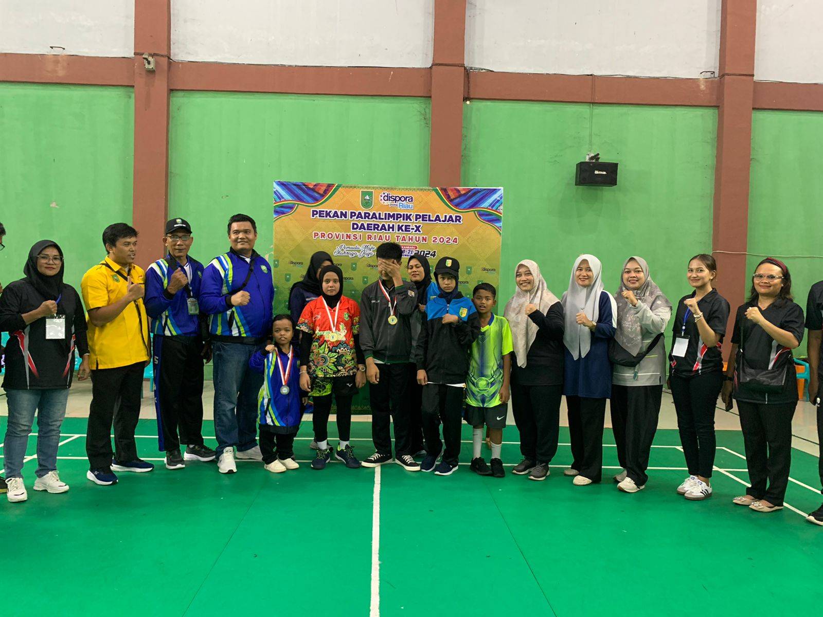 Atlet Pelalawan dan Bengkalis Berbagi Medali Emas di Para Bulutangkis Pepaperda X tahun 2024