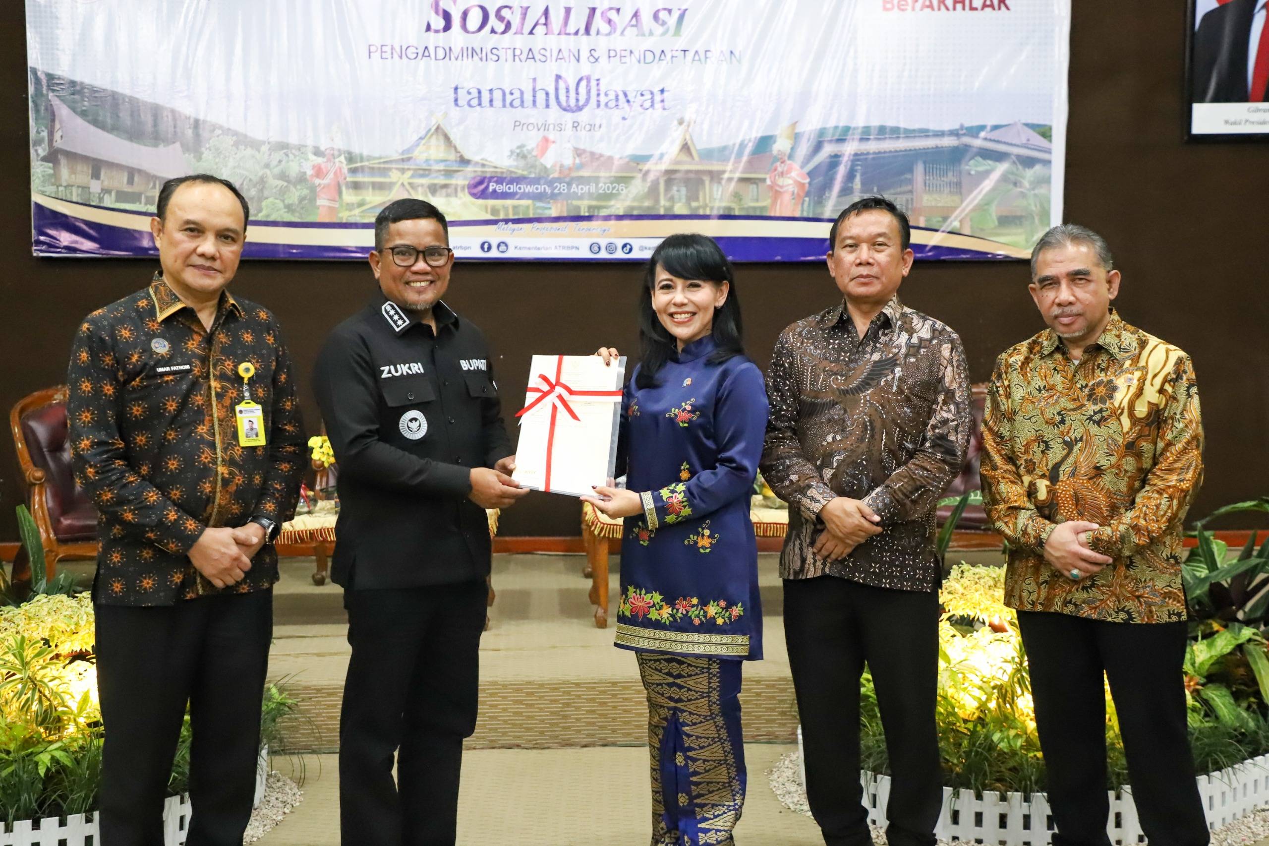 Kanwil BPN Riau Gelar Sosialisasi Pengadministrasian dan Pendaftaran Tanah Ulayat 2026