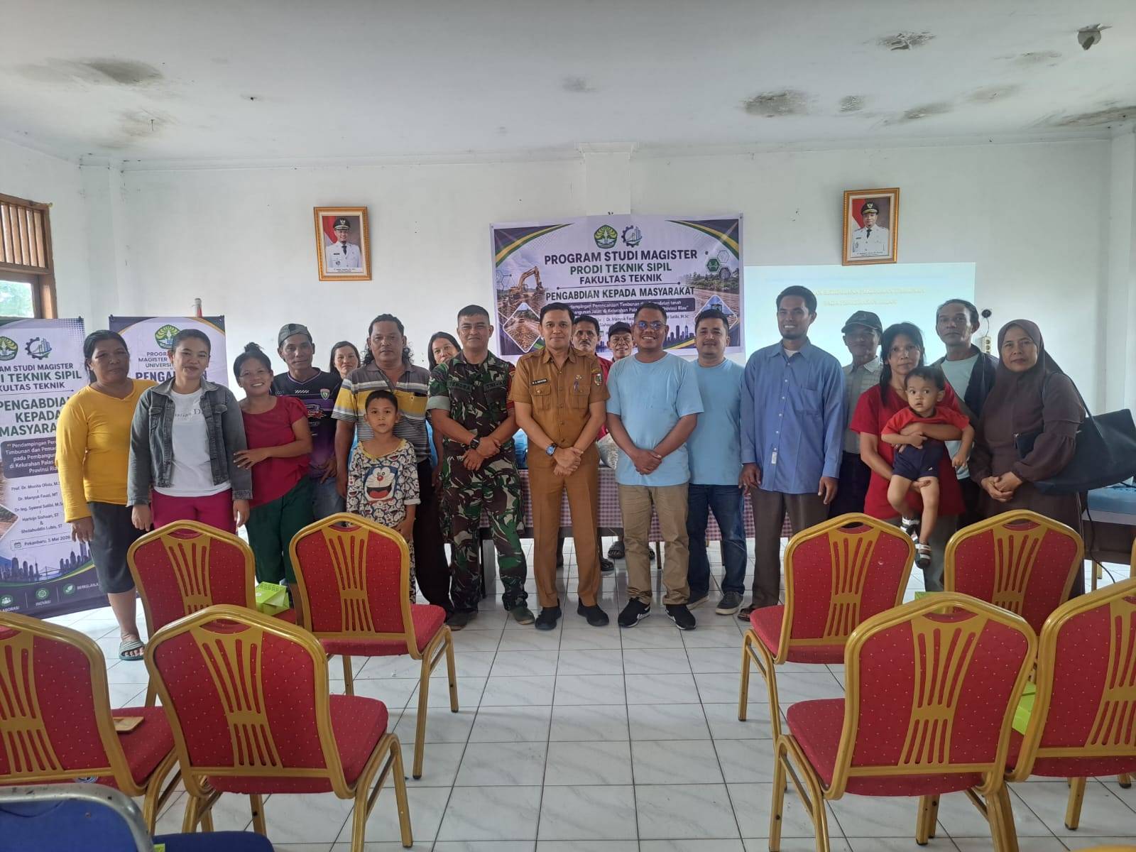 Prodi Magister Teknik Sipil Universitas Riau Laksanakan PKM di Kelurahan Palas Rumbai Pekanbaru